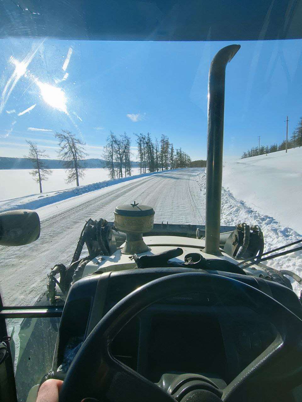 Работа на зимней дороге в Учалинском районе
